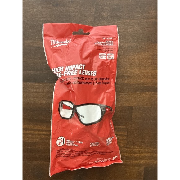 Milwaukee Tool Clear Hi Performance Safety Glasses